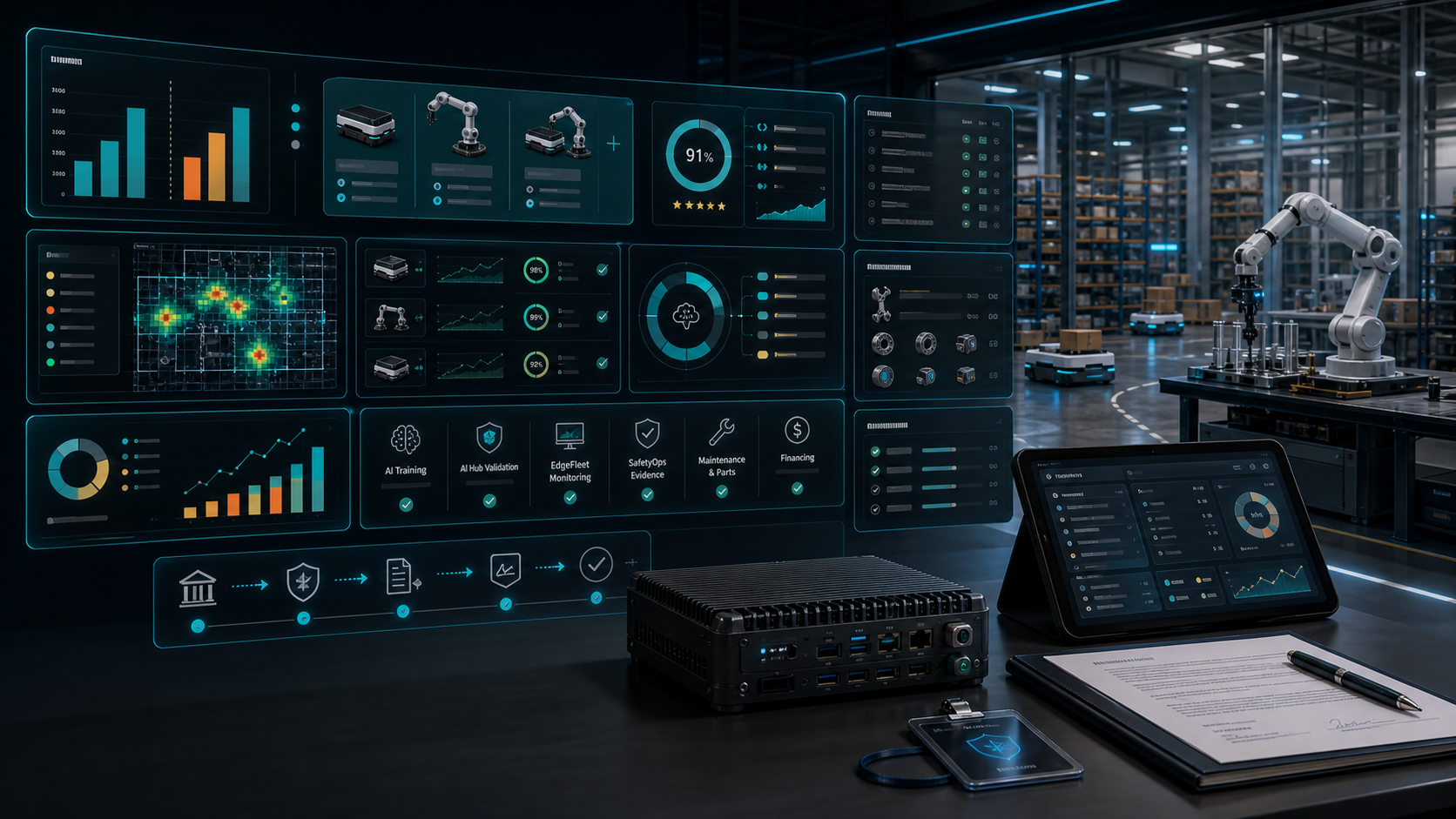 机器人 RaaS 订阅、SLA、ROI 和 fleet finance dashboard
